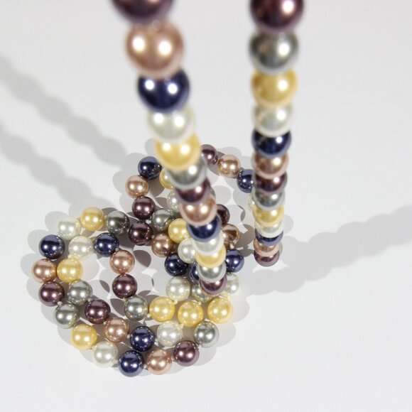 KJL 2013 Kenneth Jay Lane Long Heavy Colorful Beaded Necklace - Picture 5 of 8